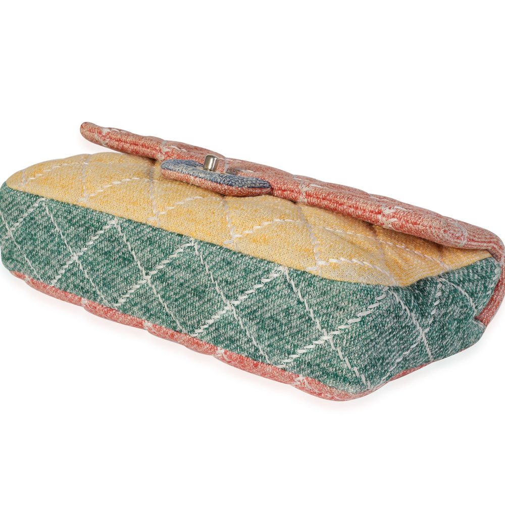 Chanel Multicolor Wool Stitched Single Flap Bag - Picture 6 of 8